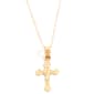 Kids Yellow 14kt. Gold Small Crucifix Necklace - image 1