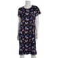 Womens Charmour Short Sleeve Peached Butterflies Nightshirt - image 1