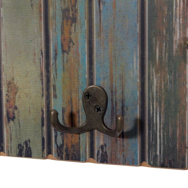 9th & Pike&#174; Multi-Color Wood Wall Panel with Hooks