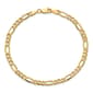 Gold Classics(tm) 4.40mm. 14k Semi Solid Figaro Bracelet - image 1