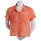 Juniors A. Byer Coral Grove Relaxed Casual Button Down - image 1