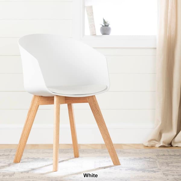 South Shore Flam Chair with Wooden Legs