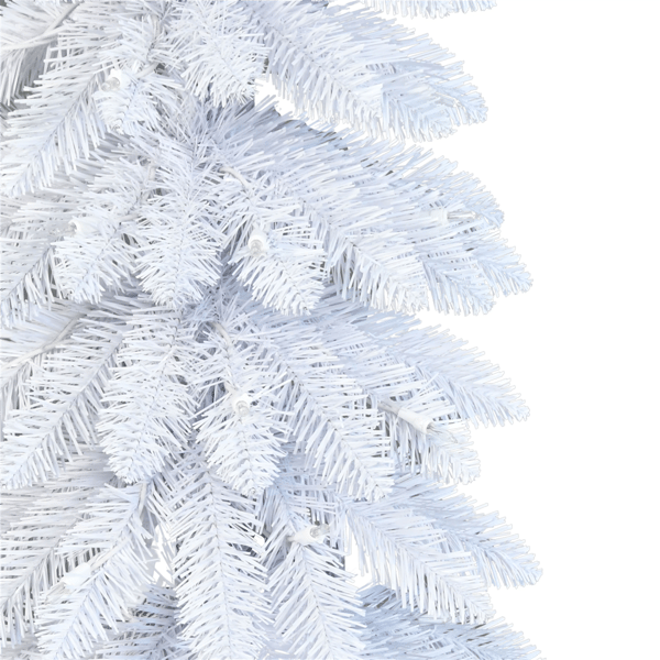 Puleo International 6ft. Pre-Lit White Alpine Pencil Tree
