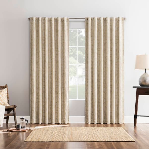 Sun Zero Blackout Thermal Lined Dublin Back Tab Panel Curtain - image 