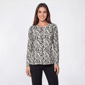 Petite Hasting & Smith Long Sleeve Viney Floral Henley Tee - image 3
