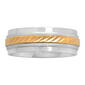 Mens Endless Affection&#40;tm&#41; Gold/Silver-Tone Stainless Steel Ring - image 1
