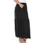 Plus Size White Mark Tiered Maxi Skirt - image 2