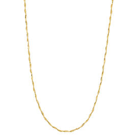 Gold Classics&#40;tm&#41; Gold over Sterling Silver Twist Chain Necklace