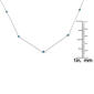 Diamond Classics&#8482; 1/2ctw. Blue Diamond Station Chain Necklace - image 3