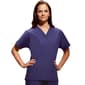 Plus Size Cherokee Work Wear V-Neck Top - Grape - image 1