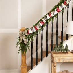 Northlight 6.5ft. Count Down to Christmas Gift Bags Garland