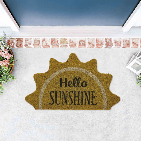 VCNY Home Hello Sunshine Outdoor Coir Doormat