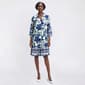 Womens Mlle Gabrielle 3/4 Sleeve Floral Leaf Shirtdress - image 1