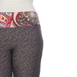 Plus Size White Mark Printed Palazzo Pants