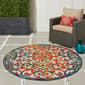 Nourison Aloha Scroll Contemporary Round Rug - image 9