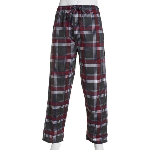 Mens Architect&#40;R&#41; Rolled Plaid Flannel Pajama Pants - Grey/Red - image 