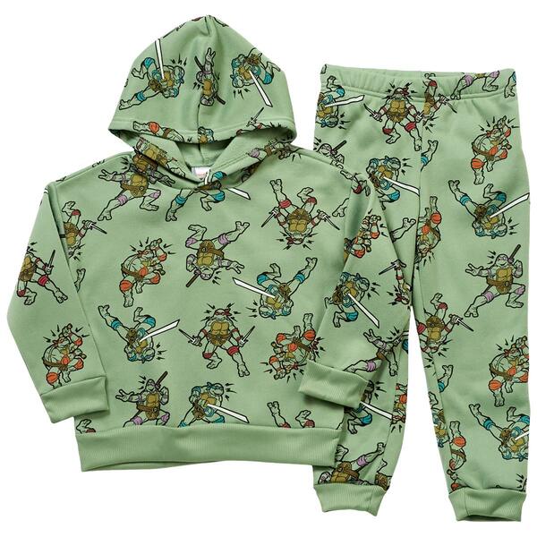Boys (4-7) Teenage Mutant Ninja Turtles Hoodie/Jogger Sweatpants - image 