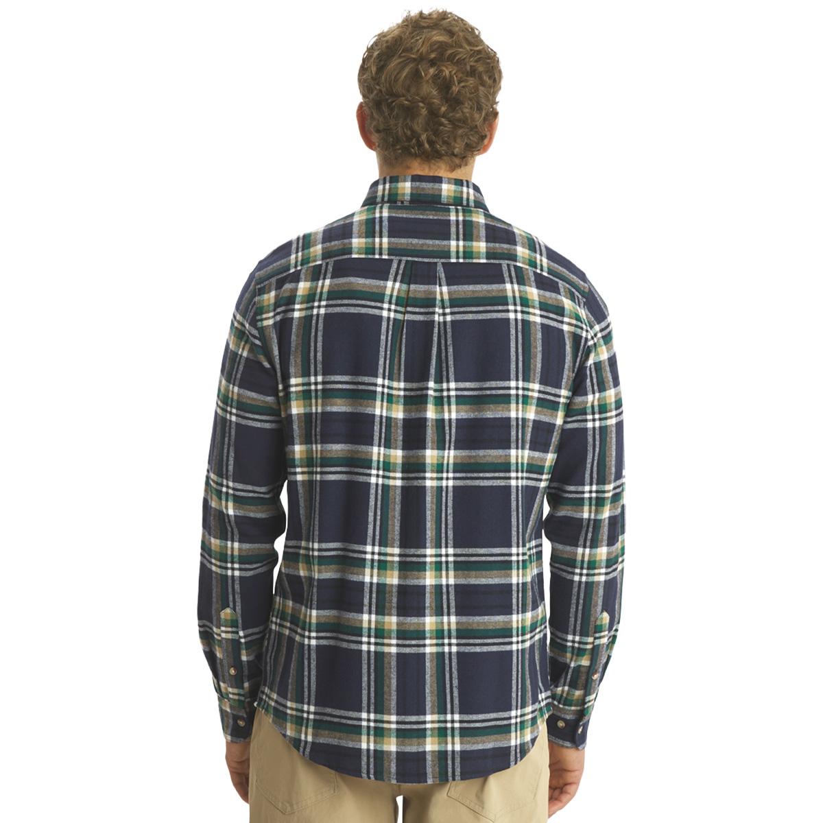 Mens LANDS’ END® Campside Flannel Shirt - Angel Blue