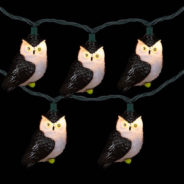 Northlight Seasonal 6ft. Owls Patio Light Set