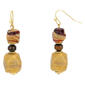 Ashley Cooper(tm) Gold-Tone Natural Double Bead Drop Earrings - image 1