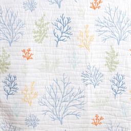 FreshFolds Maldives 3pc. Reversible Pastel Coral Quilt Set