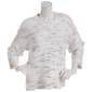 Petite Architect&#174; 3/4 Sleeve Reverse Stitch Space Dye Sweater - image 2