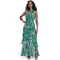 Womens Tommy Hilfiger Sleeveless Halter Print Chiffon Tier Maxi - image 1