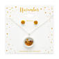 November Mini Birthstone Shaker Necklace & Earring Set - image 2