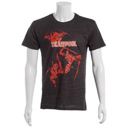 Young Mens Marvel Deadpool Short Sleeve Graphic Tee