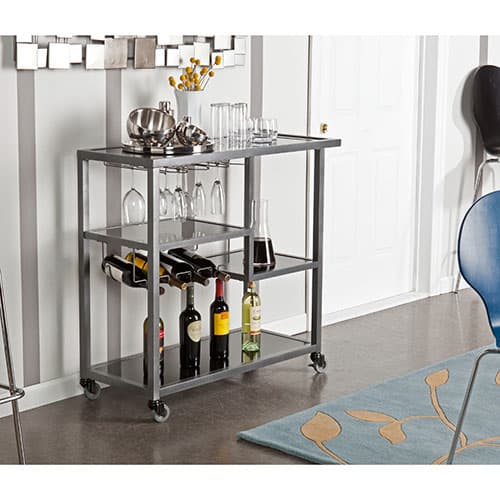 Southern Enterprises Martin Zephs Bar Cart - image 