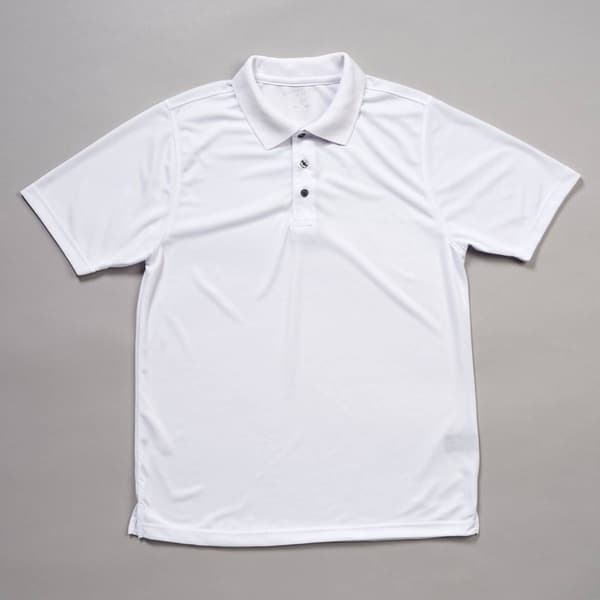 Mens Cross & Winsor&#174; Solid Rice Stitch Golf Polo