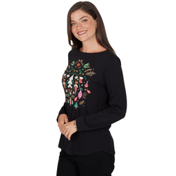 Petite Ruby Rd. Happy Holidays Nutcracker Scenic Tee