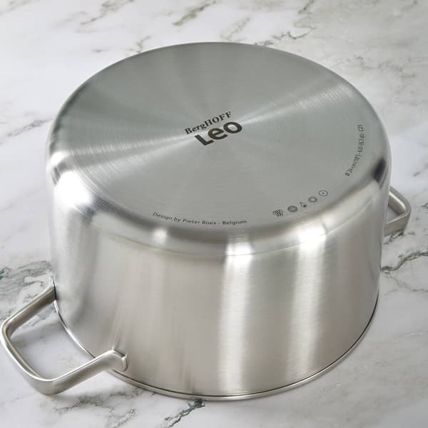 BergHOFF Graphite Stainless Steel 10in. Stockpot w/ Glass Lid