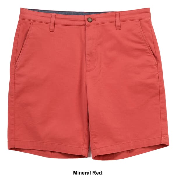Mens Nautica Flat Front Stretch Deck Shorts