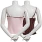 Juniors Pink Rose 2pk. Thermal V-Neck Babydoll Camisoles- Brown - image 3
