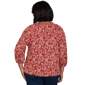 Plus Size Ruby Rd. Romance On The Ranch Ruffle Neck Floral Blouse - image 2