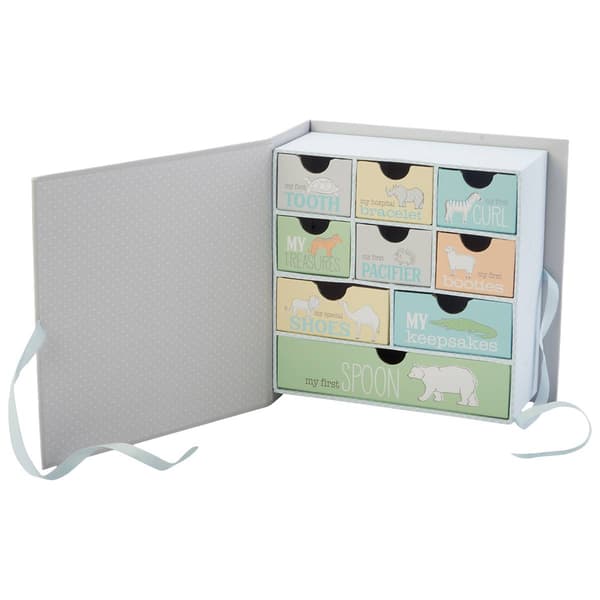 Tri-Coastal Safari Animal Cracker Keepsake Box