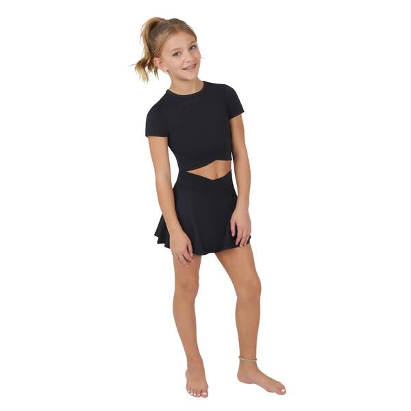 Girls &#40;7-12&#41; 90 Degree&#40;R&#41; by Reflex Crossover Top & Skort Set - image 