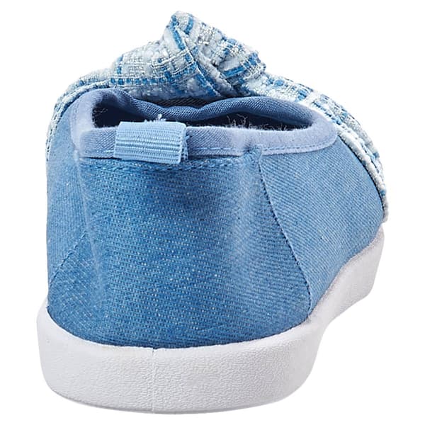 Womens Take A Walk Tweed Bow Slip-On Flats