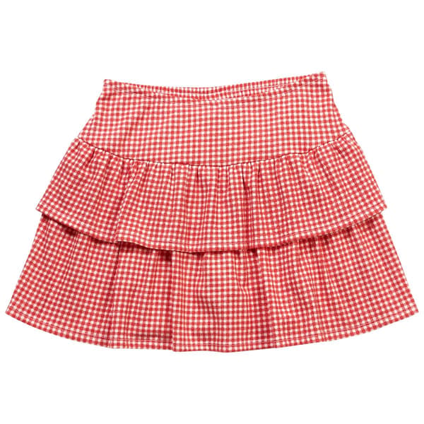 Girls (7-16) Sweet Butterfly(R) Gingham Skort - image 