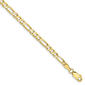 Unisex Gold Classics&#8482; 10kt. 4mm 16in. Light Concave Figaro Chain - image 2