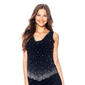 Womens MSK Sleeveless V-Neck Bead Embellished Blouse - image 1