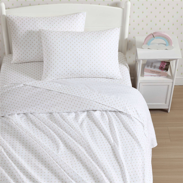 Laura Ashley® Kids Wood Violet Floral Sheet Set