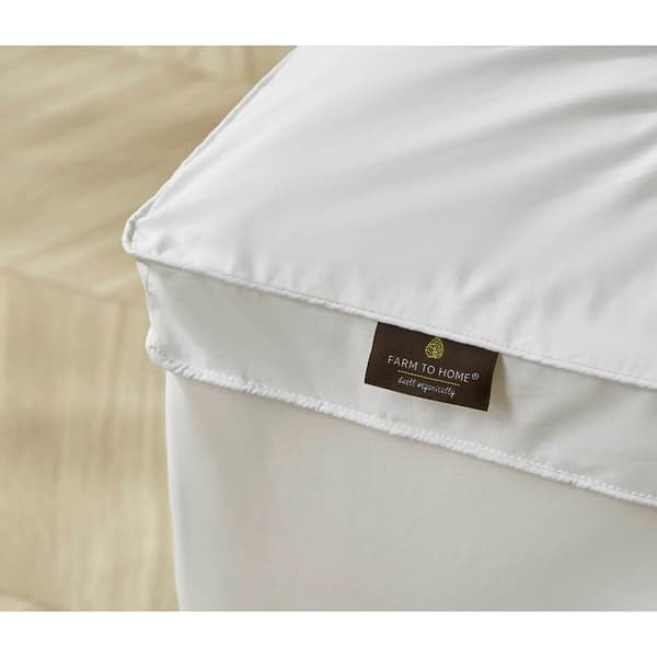 Farm To Home Organic Cotton Down Alternative Mattress Topper