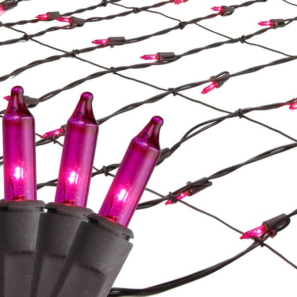 Northlight Seasonal Pink Tree Trunk Wrap Christmas Net Lights - image 