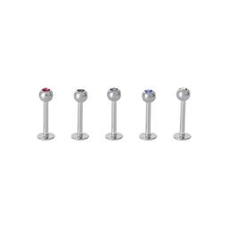 18 Gauge Stainless Steel 5pc. Body Jewelry Set