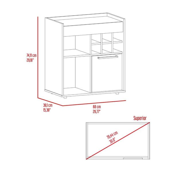FM FURNITURE Leeds Bar Cart