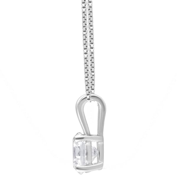 Nova Star® White Gold Lab Grown 3/4ct. Diamond Solitaire Pendant