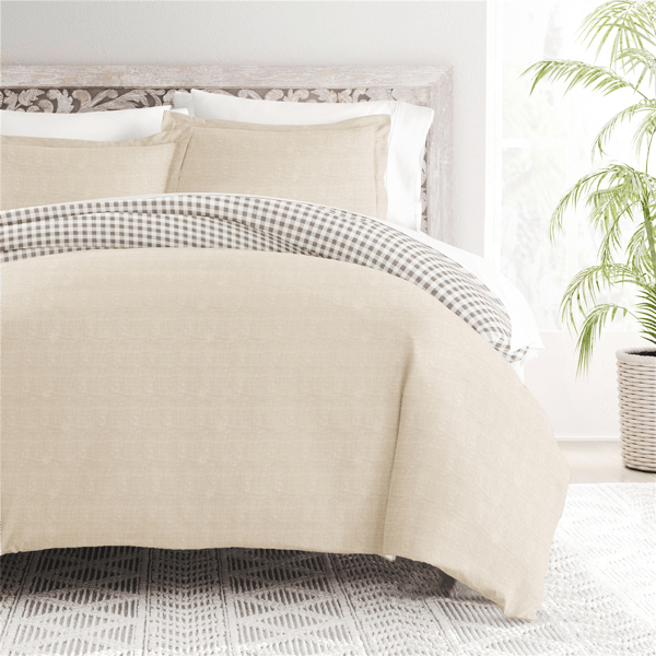 Soft Essentials Ultra Soft Gingham Reversible Duvet Cover Set