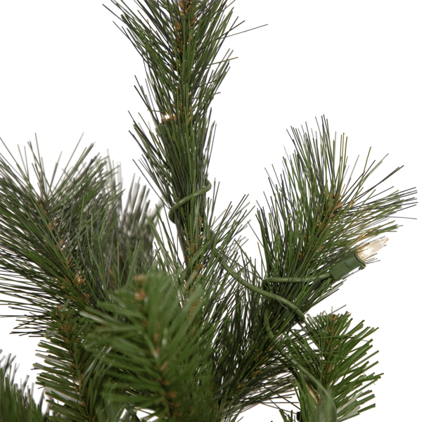 Northlight 6.5ft. Pre-Lit Medium Beaver Pine Christmas Wall Tree